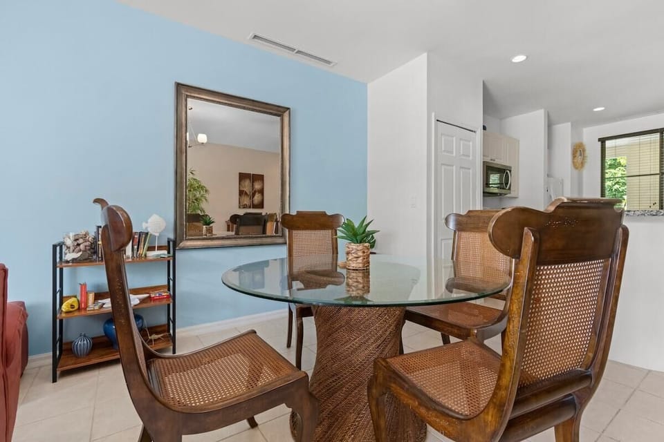 Enjoy interior dining for 4.