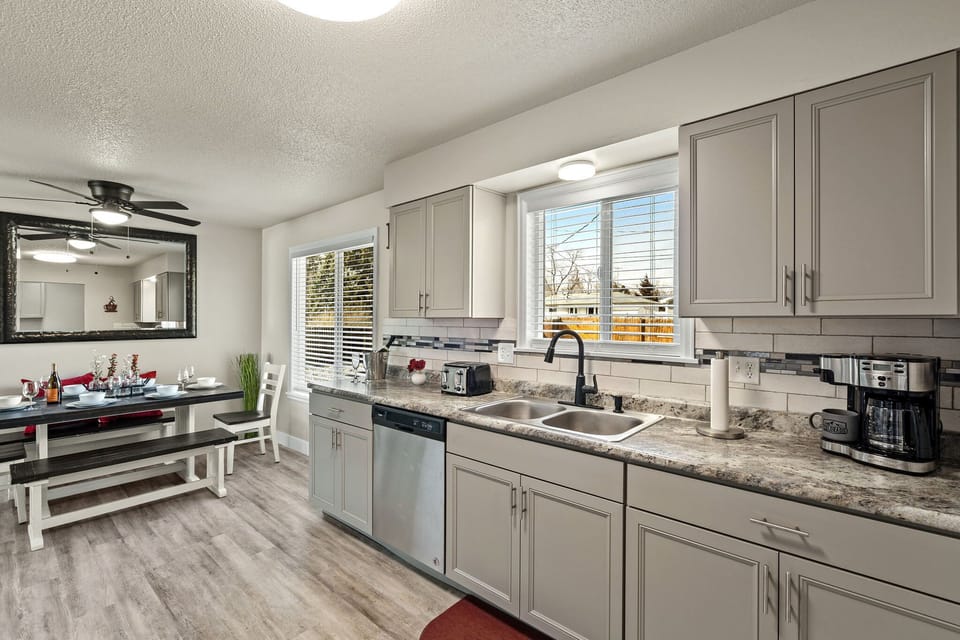Well Stocked Kitchen with Coffee Maker and complimentary coffee and tea