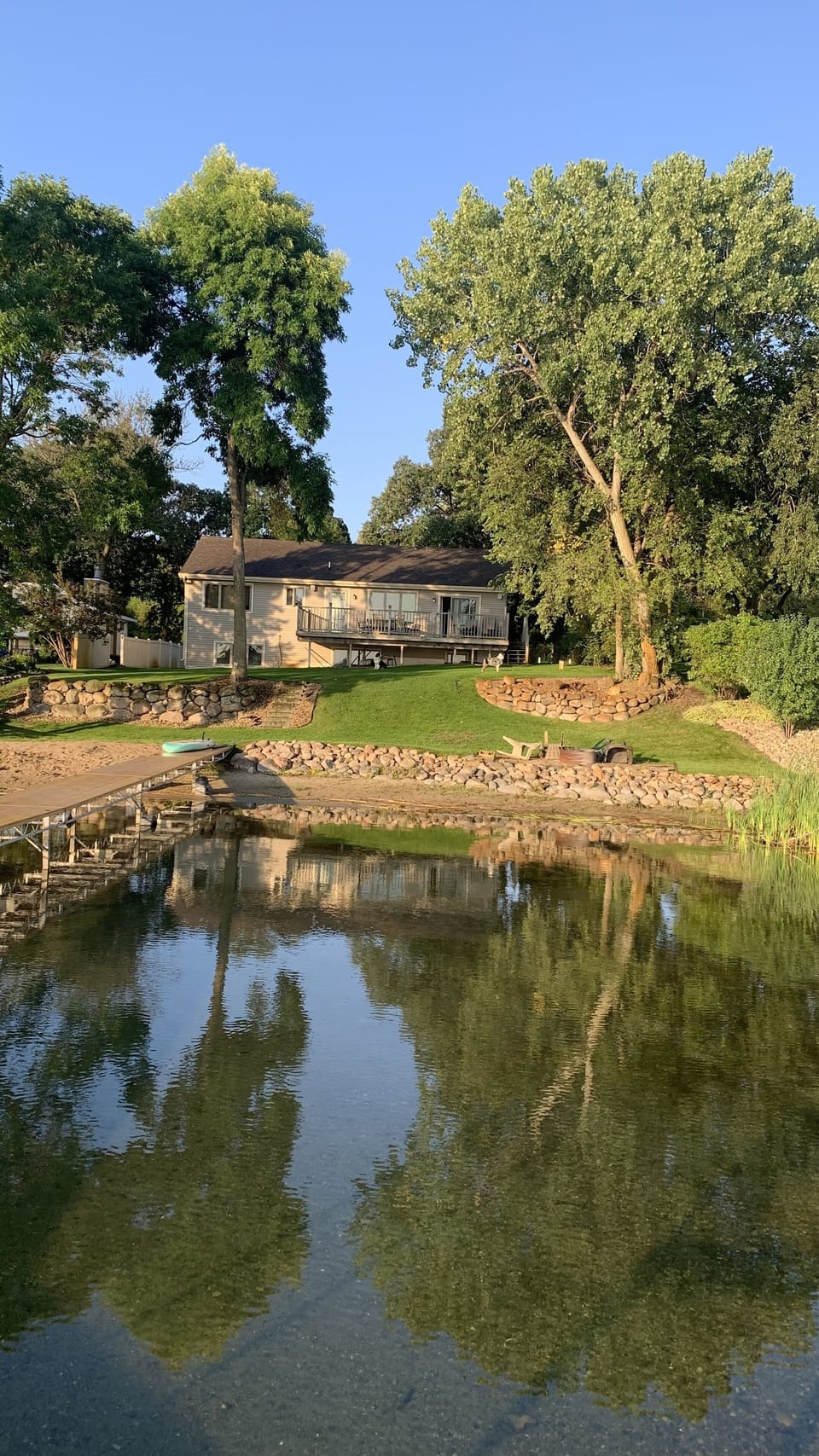 Lake side of the house.