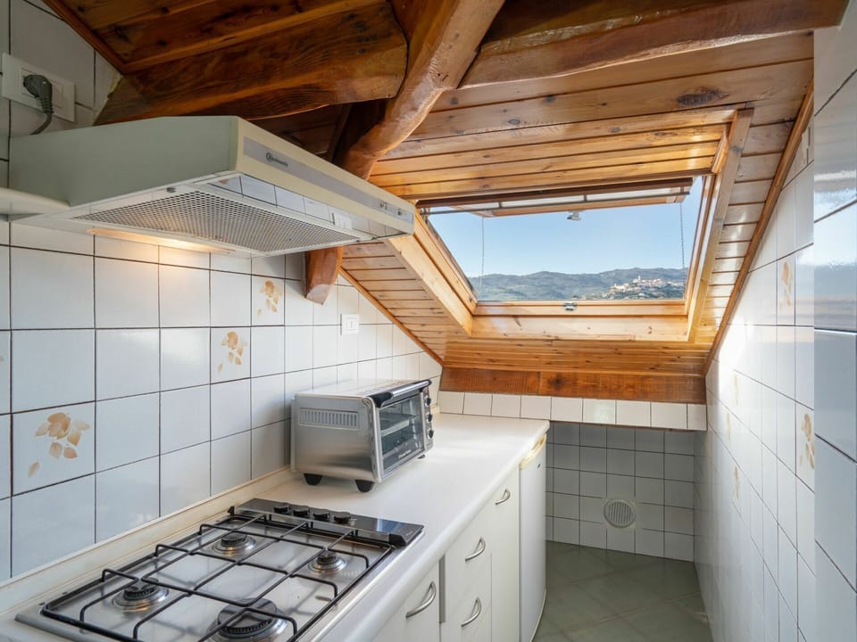 Sky, Cloud, Food, Plant, Tableware, Table, Window, Mountain, Fruit, Wood