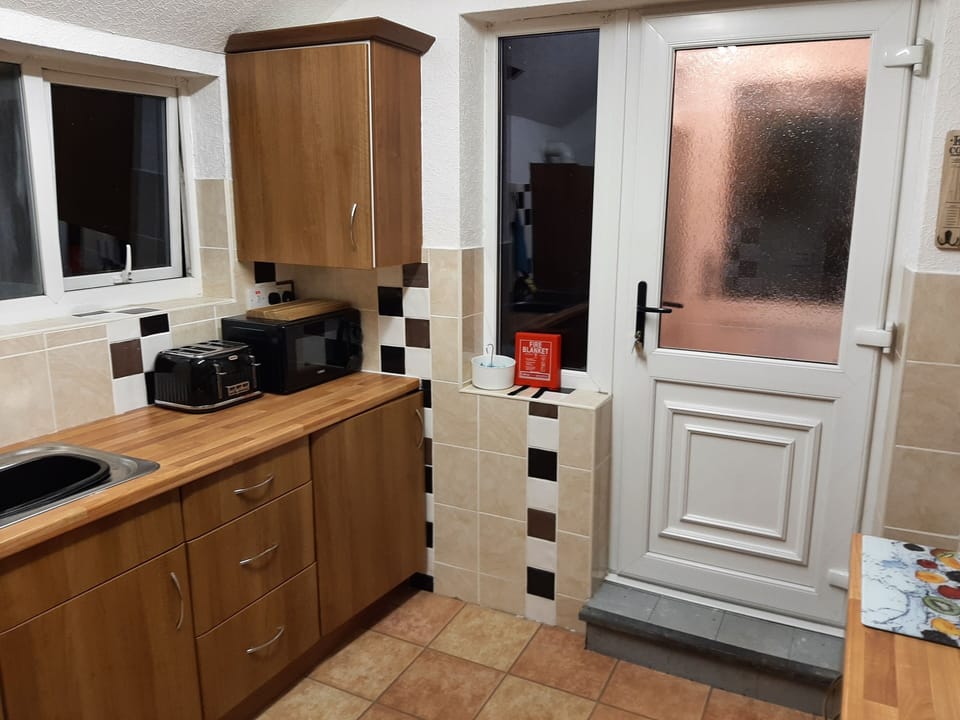 Microwave and toaster provided