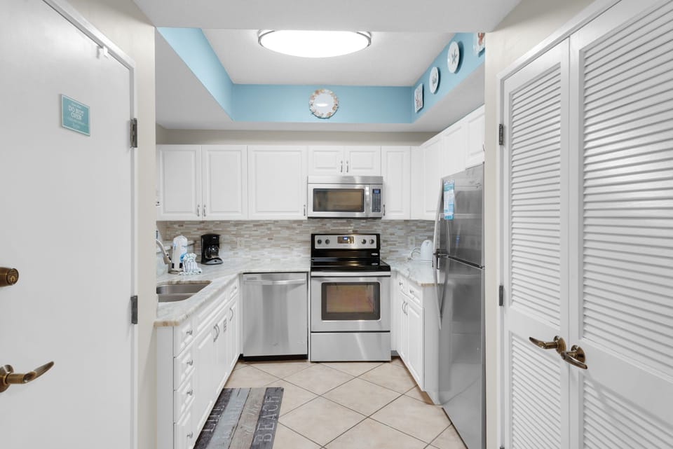 Kitchen has everything your chef needs