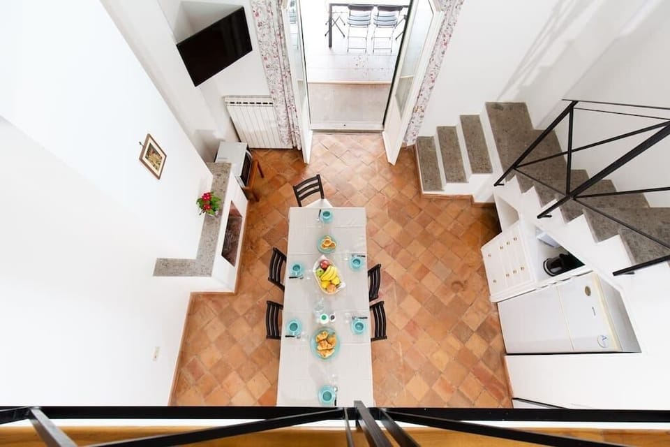 Living room from the upper floor