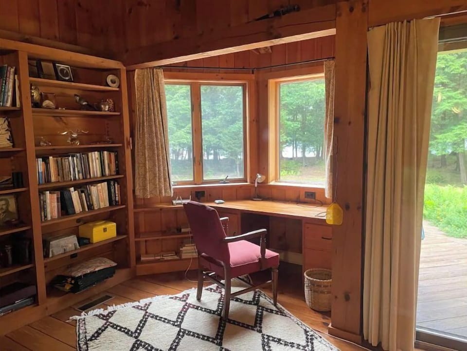 Work nook in primary bedroom