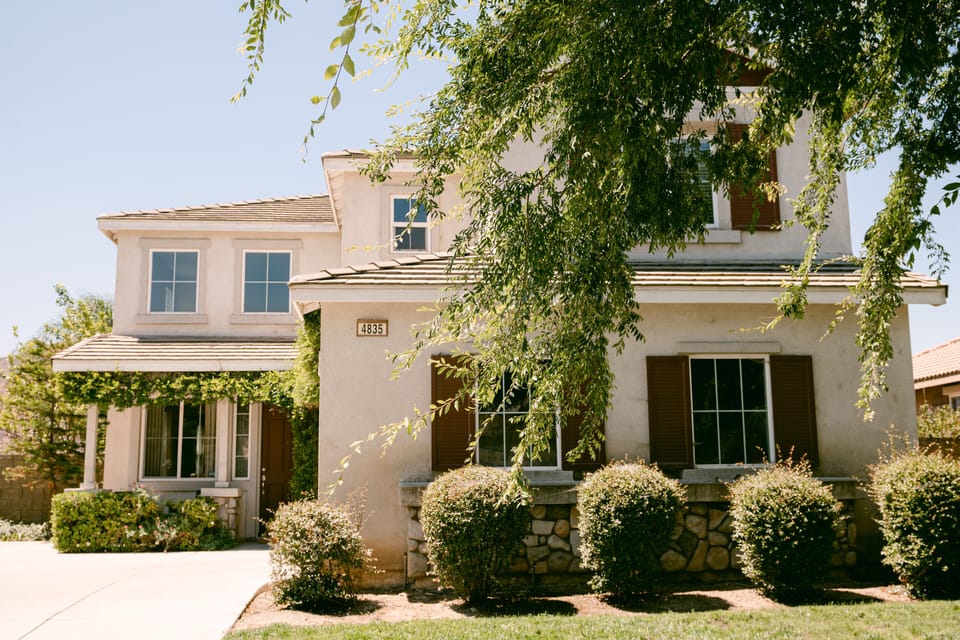 Front of house.  Plenty of driveway and street parking.