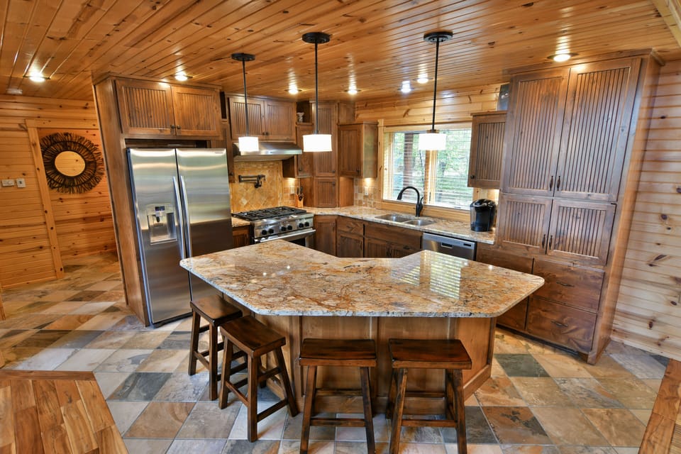 Incredibly well appointed kitchen with everything you could possibly need.