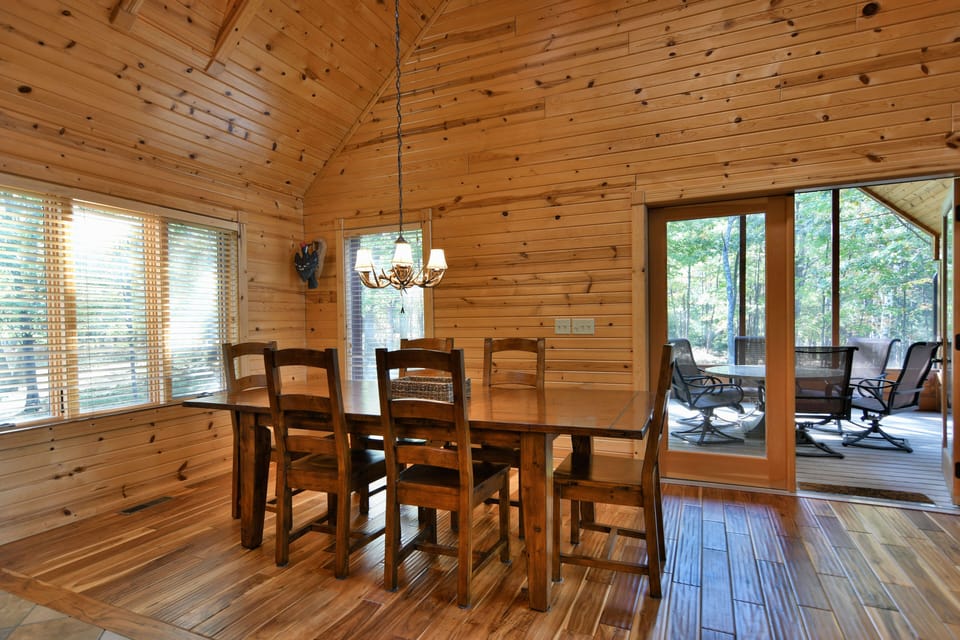 Large dining area to gather around a great meal