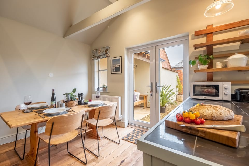Ground floor: Kitchen adjoining dining area