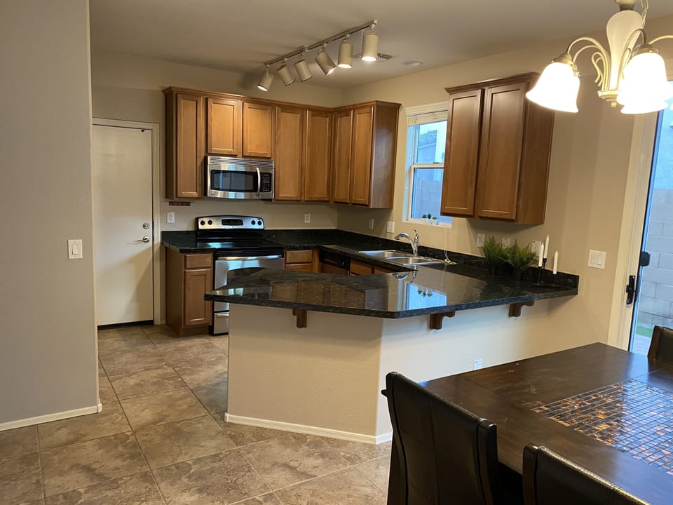 Kitchen from dinning area
