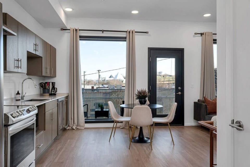Fully equipped kitchen for all of your cooking needs! Drip coffee maker. Seating for 4 at the dining table.