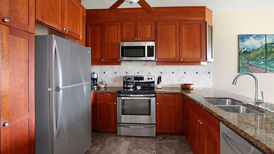 Emmalani Court at Princeville #212 - Fully Equipped Kitchen - Parrish Kauai