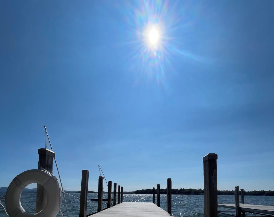 Dock with endless views