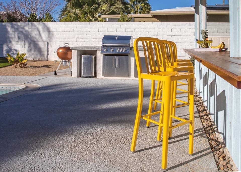 Covered cabana for entertaining 