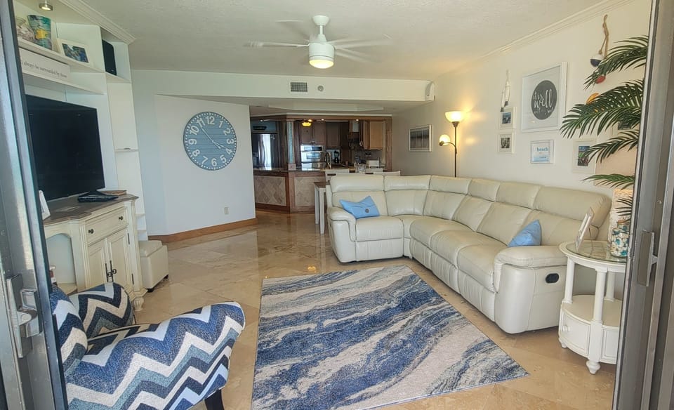 The view from the balcony 