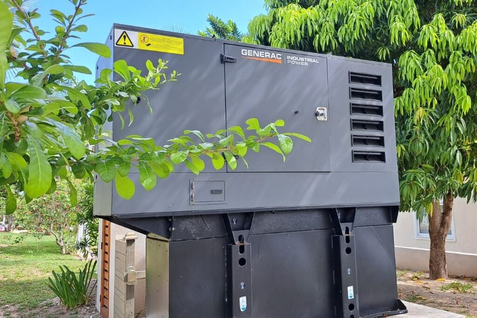 Backup power generator available on property.