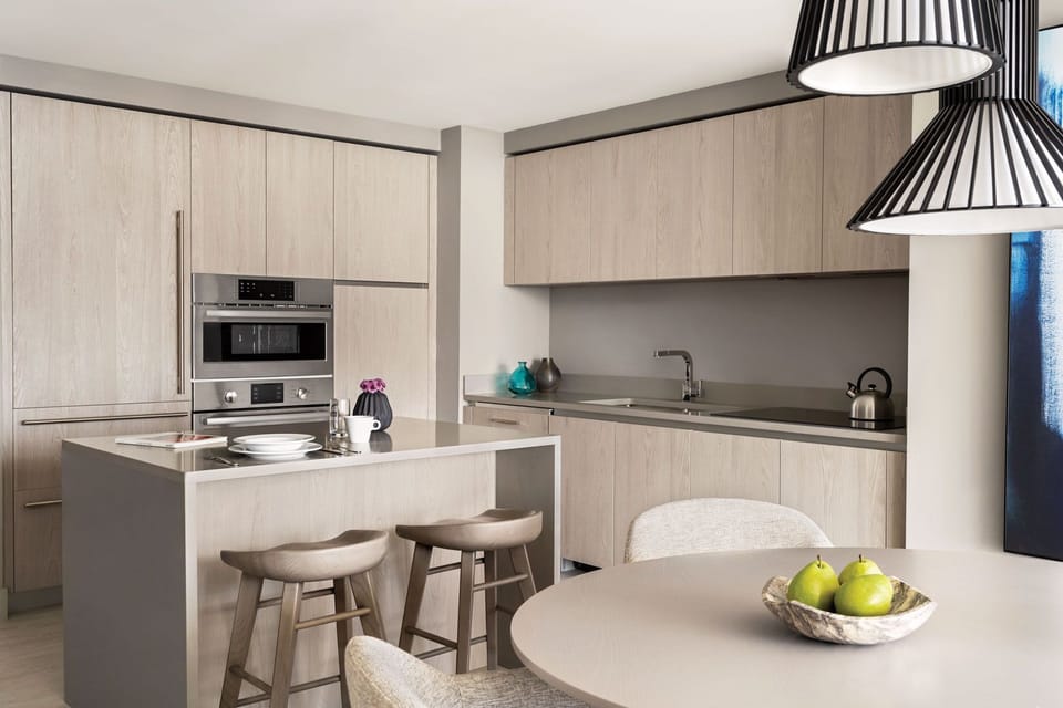 Dining area and a fully equipped kitchen