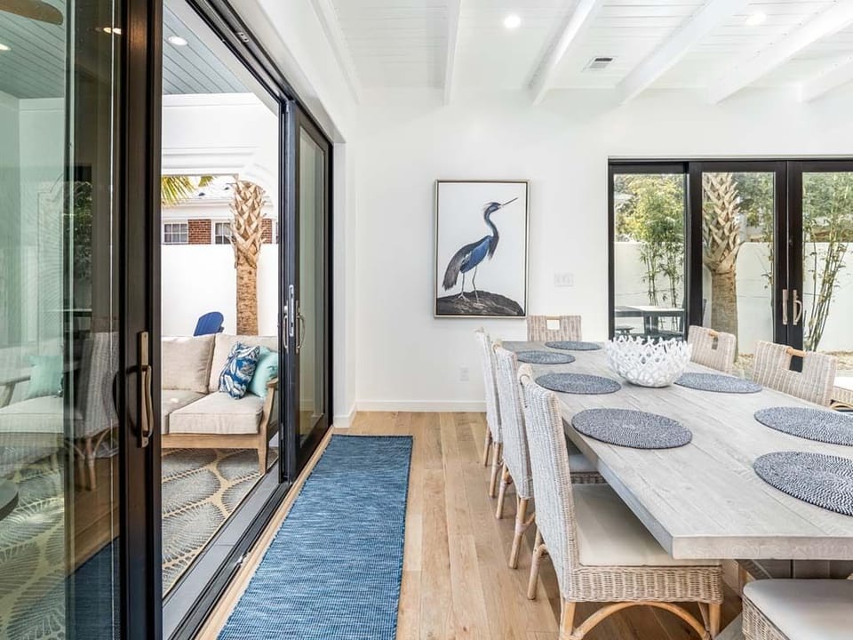 Step out to the outdoor living area