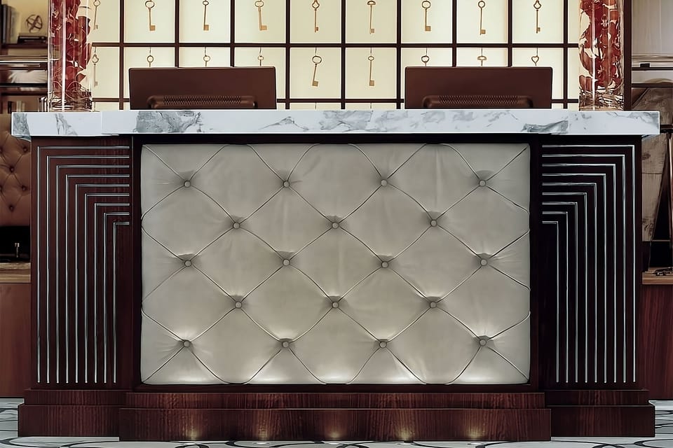 Arrive confidently to a polished front desk and warm welcome.