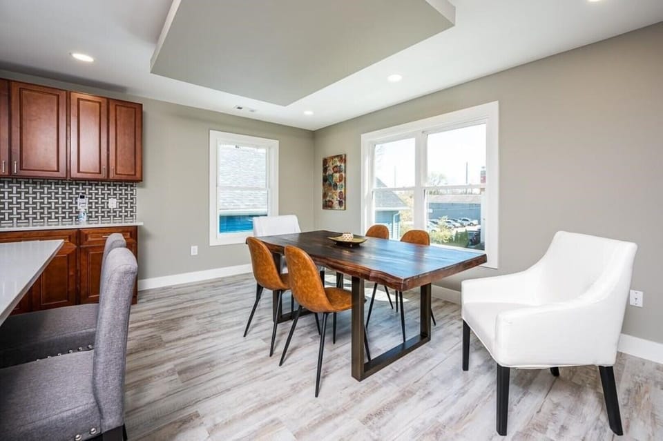 Entertain in style at the elegant dining table