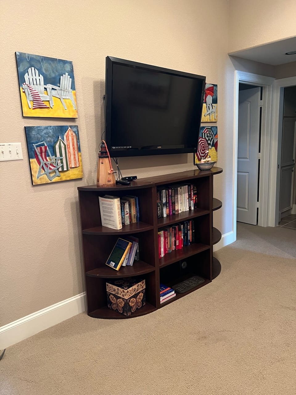 2nd floor Game room Entertainment Center.