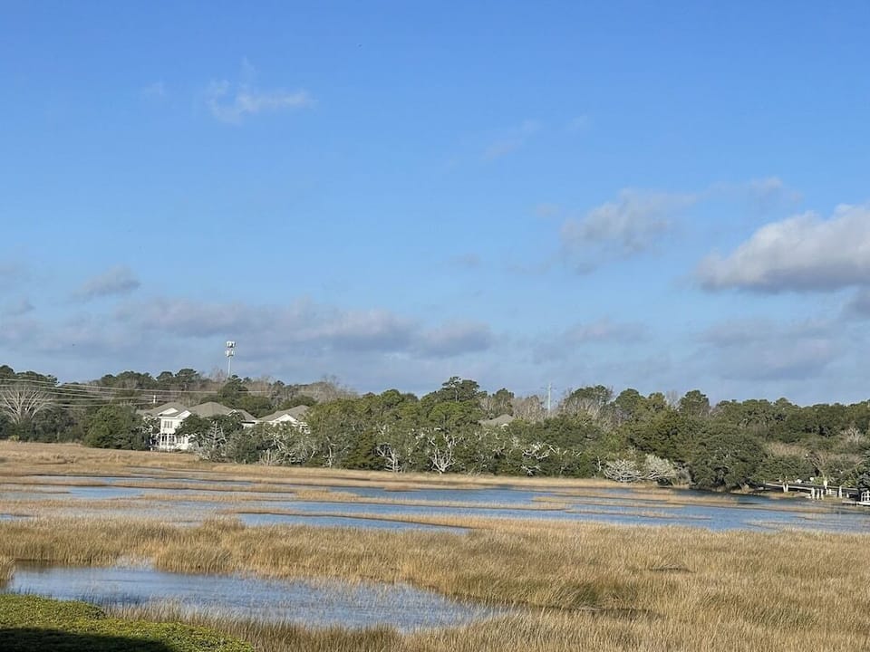 Salt water marsh, great sunsets!