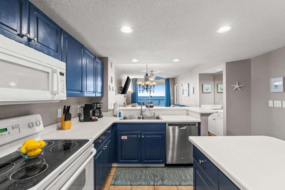 Full Size Kitchen with Bar Seating