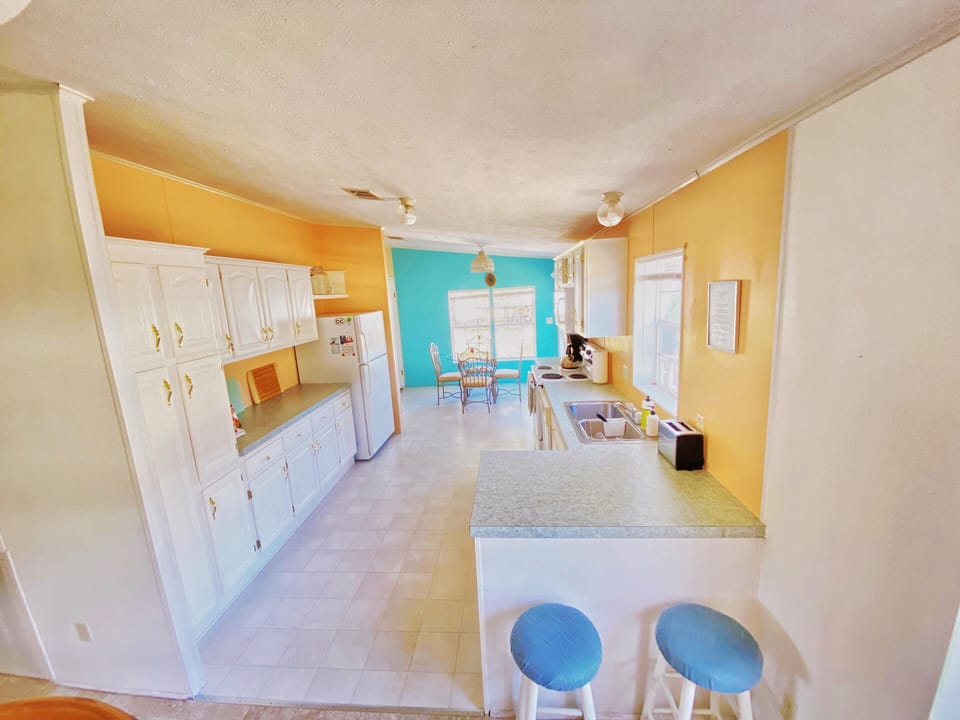 Galley Kitchen looking toward the canal