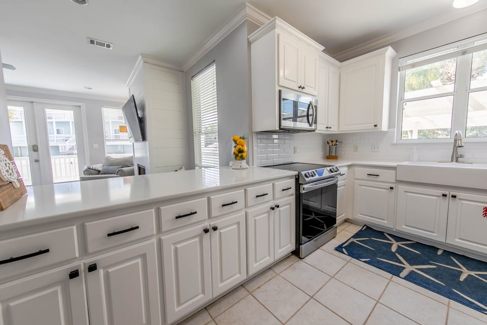 Fully stocked kitchen