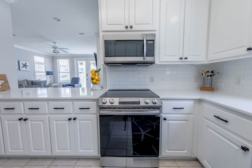 Fully stocked kitchen
