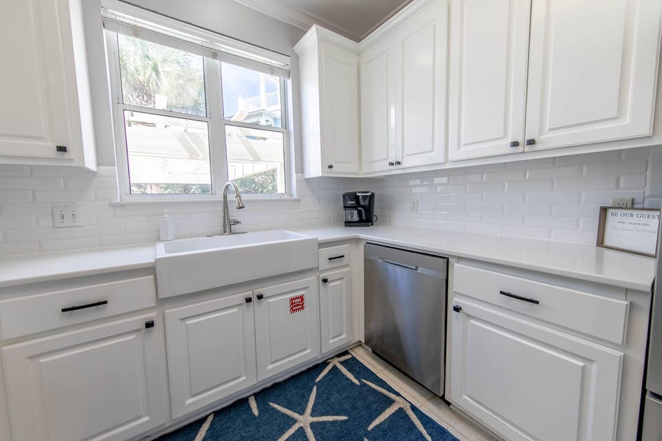 Fully stocked kitchen