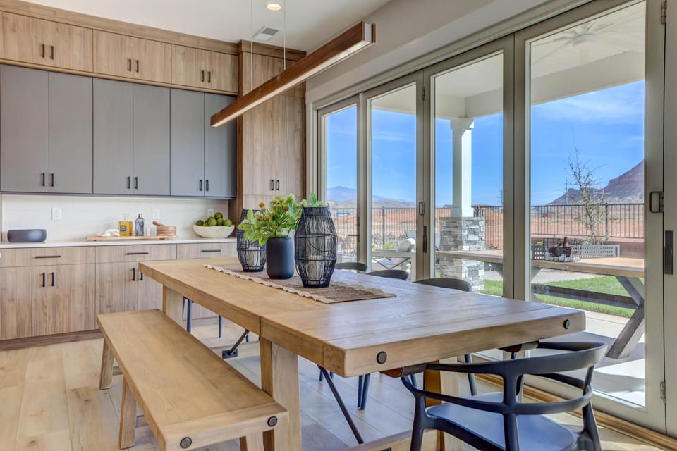 Dinner table.  Sits 12