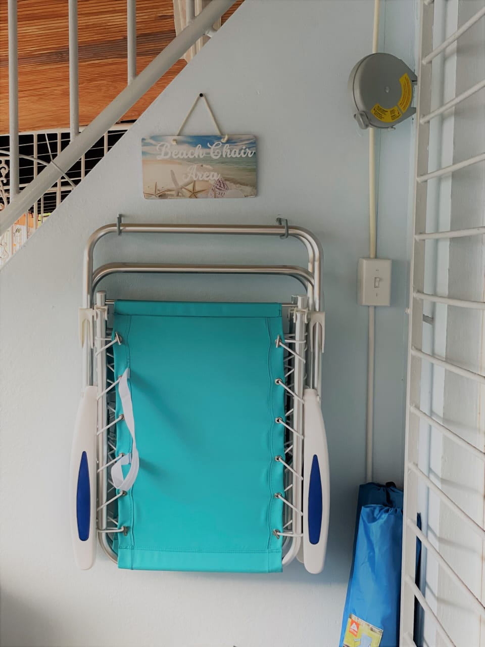 Beach chairs, towels, blanket, games, and a cooler are provided for our guests.