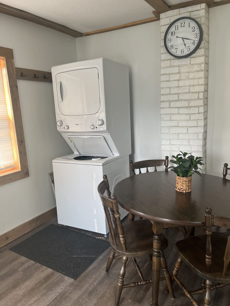 Stackable Laundry in entry/dining room