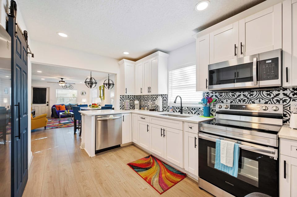 Fully stocked kitchen