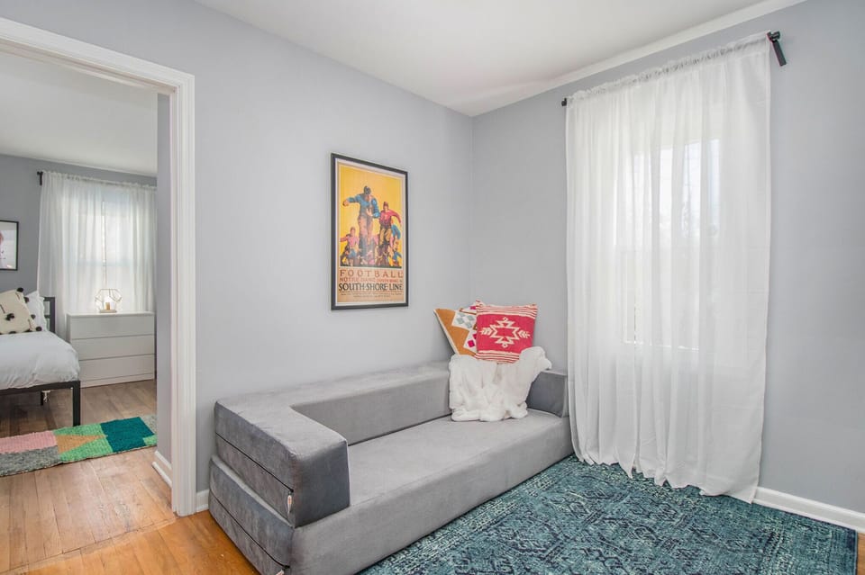 TV Room- Sofa folds to a King Mattress (bedding in hall closet)
