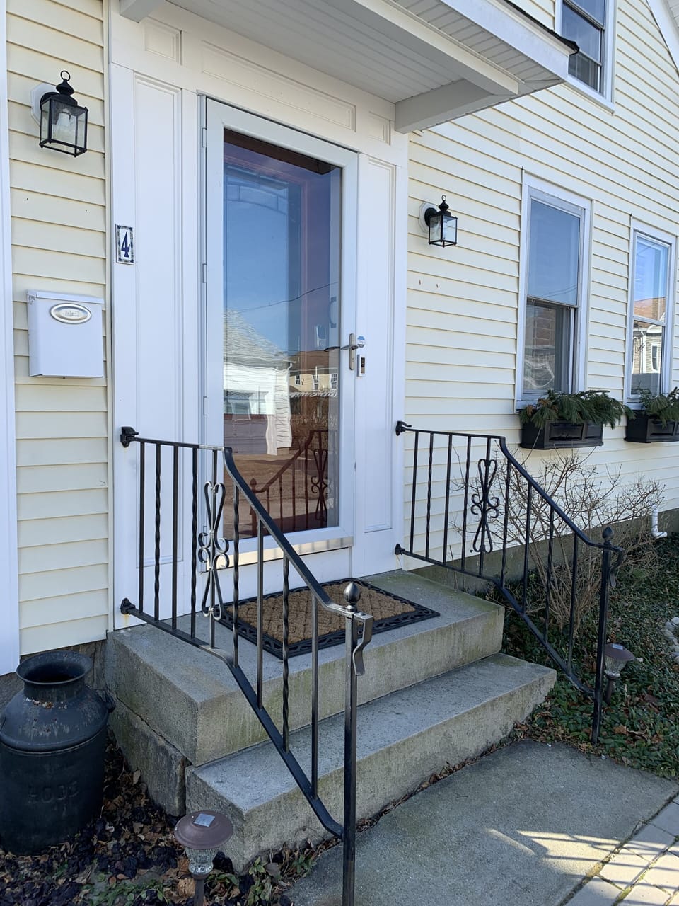 Front Door entrance with self check-in access lock 