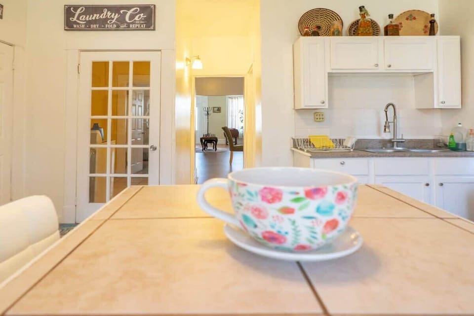 Start your morning with a hot cup of coffee and a view of the cozy living space. #morningcoffee 