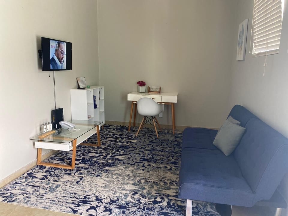 Living room with futon 
