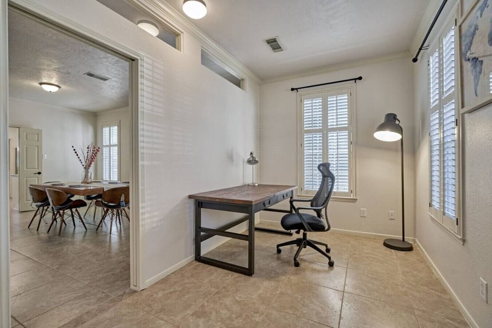 Dedicated Study Room with a Futon Bed