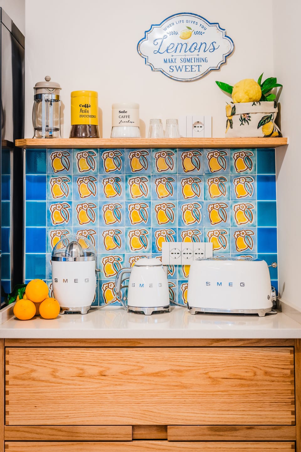 Coffee corner in kitchen 