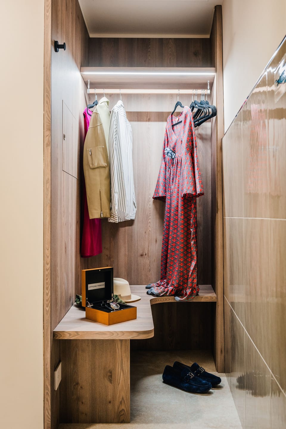 Closet in main bedroom