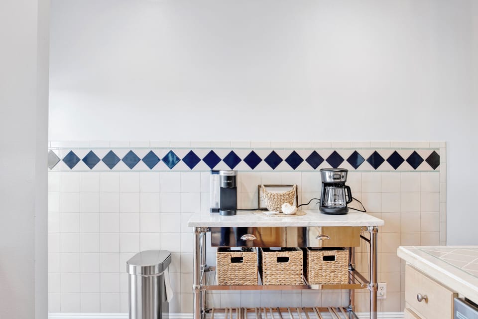 Coffee bar in the kitchen