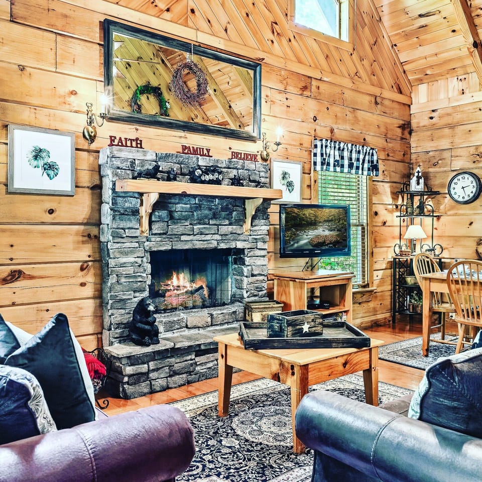 STACKED STONE GAS FIREPLACE give perfect ambience to the place
