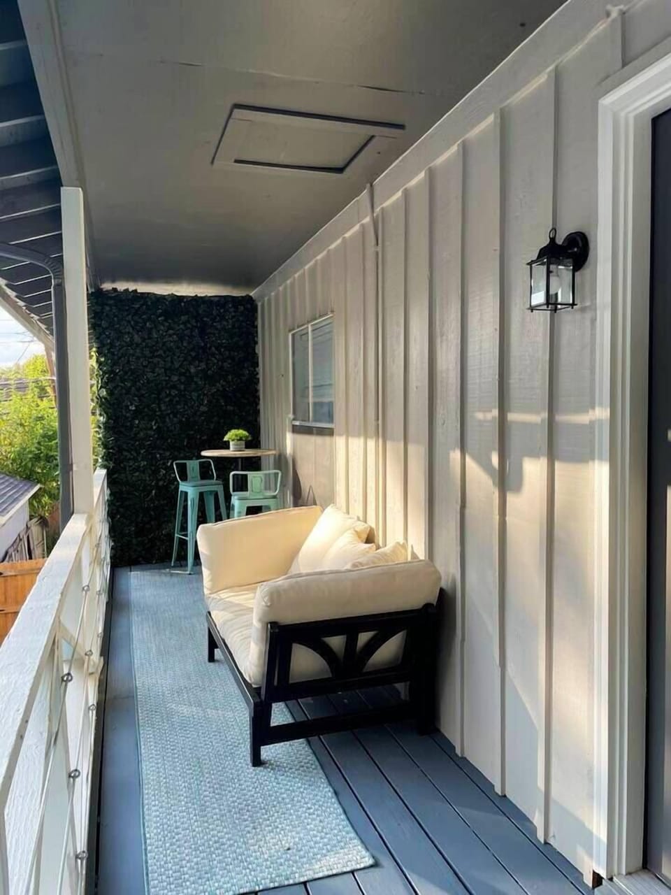 Private patio with plenty of seating to enjoy the outdoors 