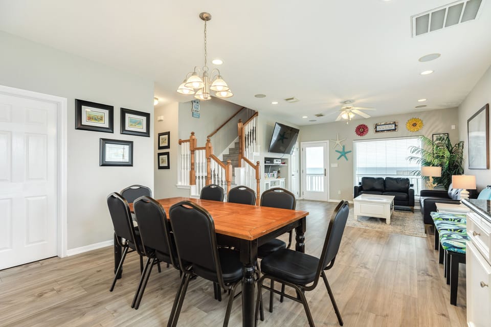Open living area makes spending time together easy