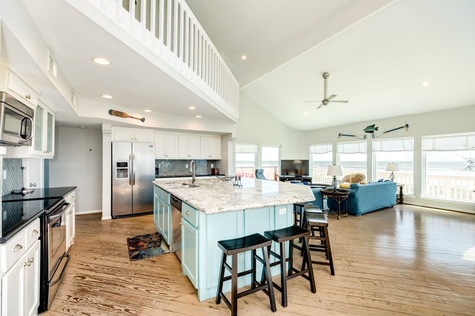 Open living area makes spending time together a breeze