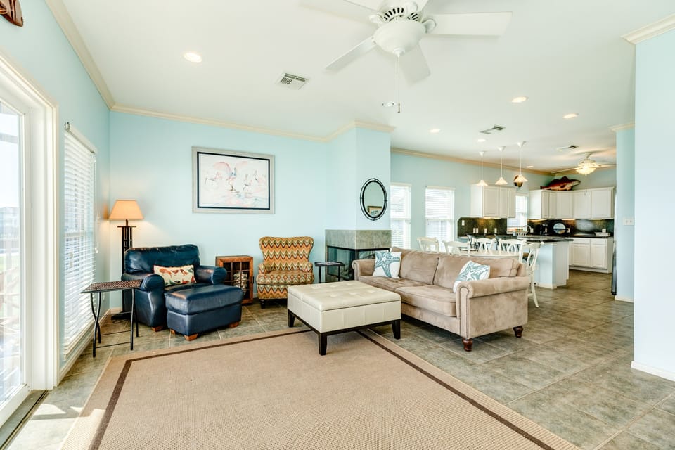 Open living area makes spending time together a breeze!