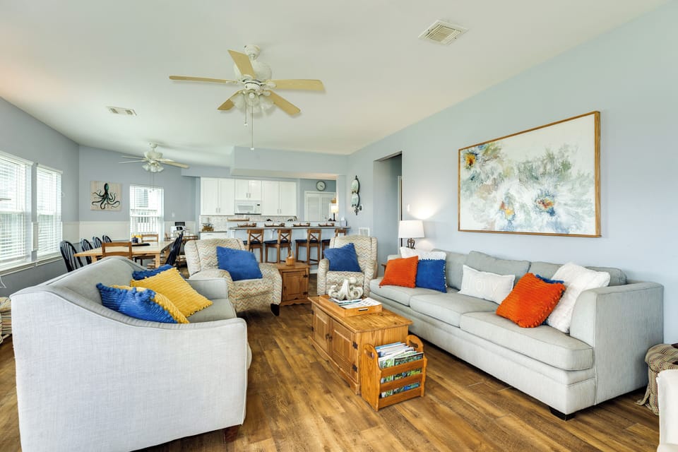 Abundant, comfortable seating for the whole group