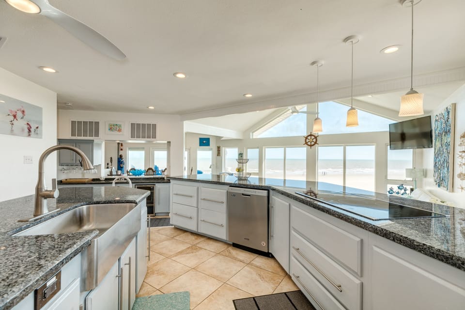 Great views for the family chefs, too