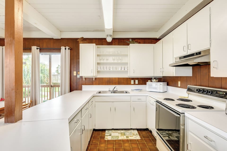 Prepare homecooked meals in the fully equipped kitchen